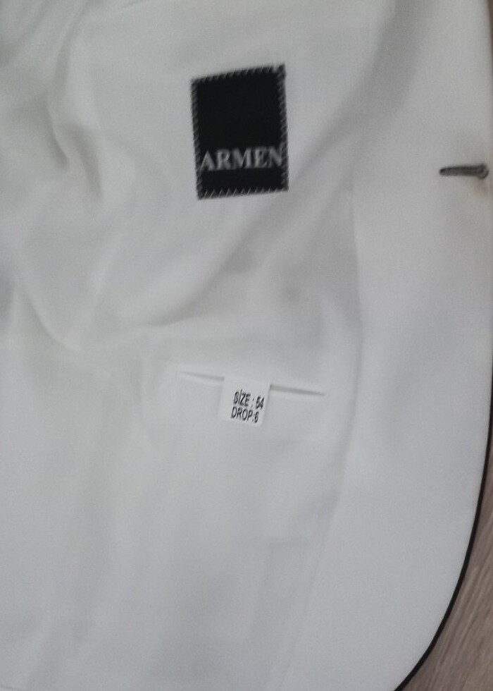 Erkek Beyaz/siyah,Normal Kesim,Düğmeli, Smokin Takım,Damatlık,Gö - Görsel 3