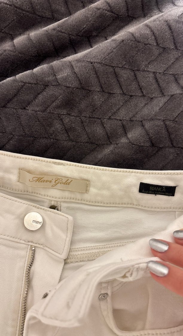 Beyaz  Mavi Jeans Bianca mom jean - Görsel 2