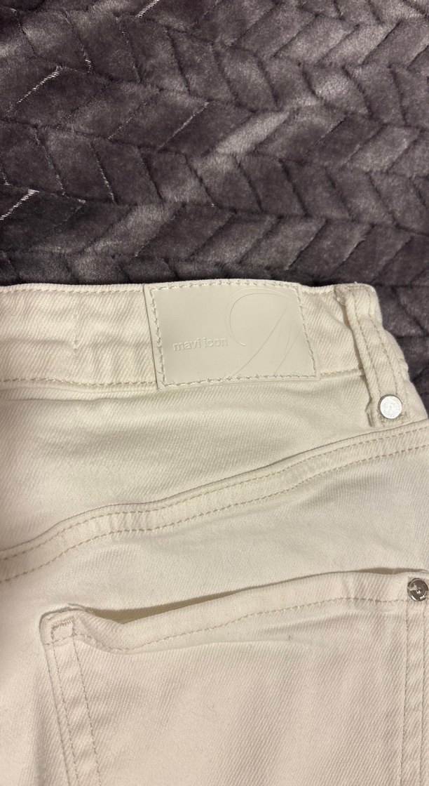 Beyaz  Mavi Jeans Bianca mom jean - Görsel 4