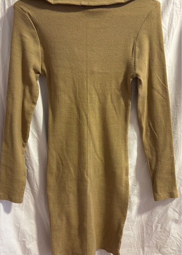 uzun kollu mini elbise - Görsel 2