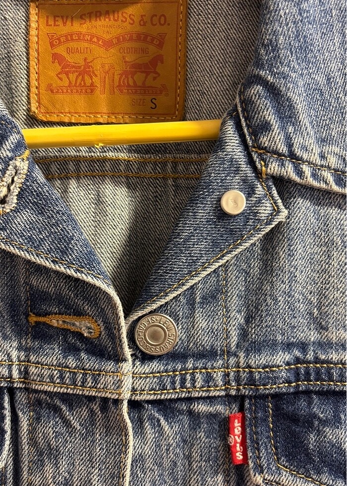 levi's kot - denim ceket - Görsel 4