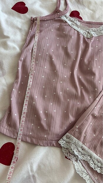 askılı şortlu yazlık pijama takımı - Görsel 5