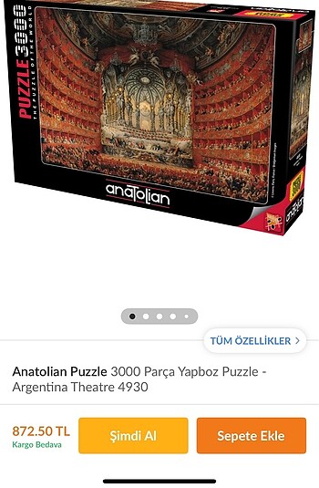  Beden 3000 parçalık puzzle - anatolian 
