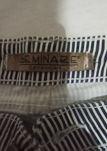 40 Beden Gri Çizgili Kadın Denim Pantolon