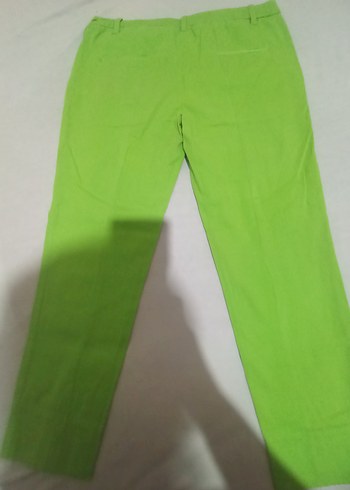 Diğer Yeşil Kadın Kumaş Pantolon Midi Boy