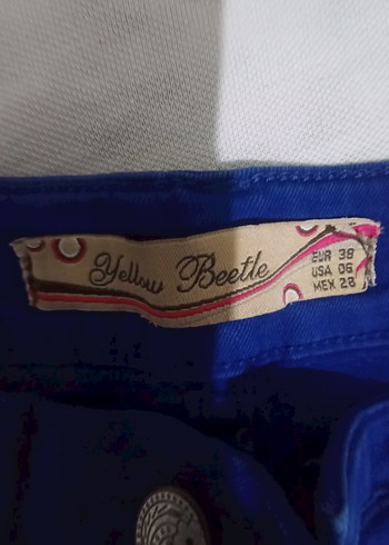38 Beden Mavi Denim Pantolon