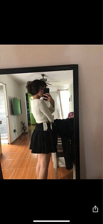 Sheinside siyah mini etek
