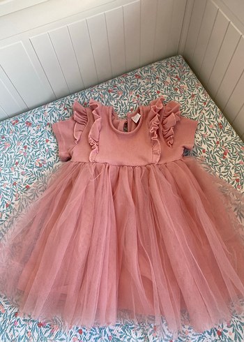 Kız çocuk tütülü elbise - Görsel 6