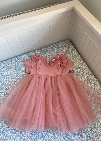 Kız çocuk tütülü elbise - Görsel 4