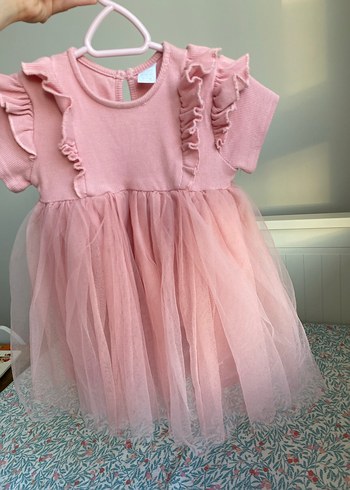 Kız çocuk tütülü elbise - Görsel 2