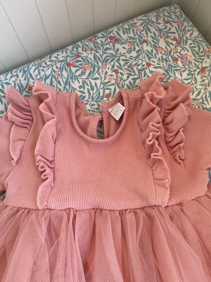 Kız çocuk tütülü elbise - Görsel 5