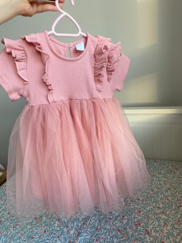 Kız çocuk tütülü elbise - Görsel 3