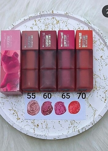 Maybelline Maybelin tint 55..15..mevcut renkler