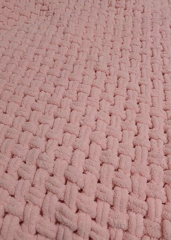 Pembe Örgü Çocuk Battaniyesi - Görsel 2
