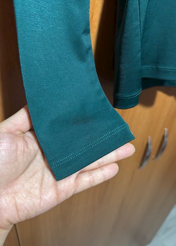 V Yaka Mavi İnce Triko Kazak - Görsel 5