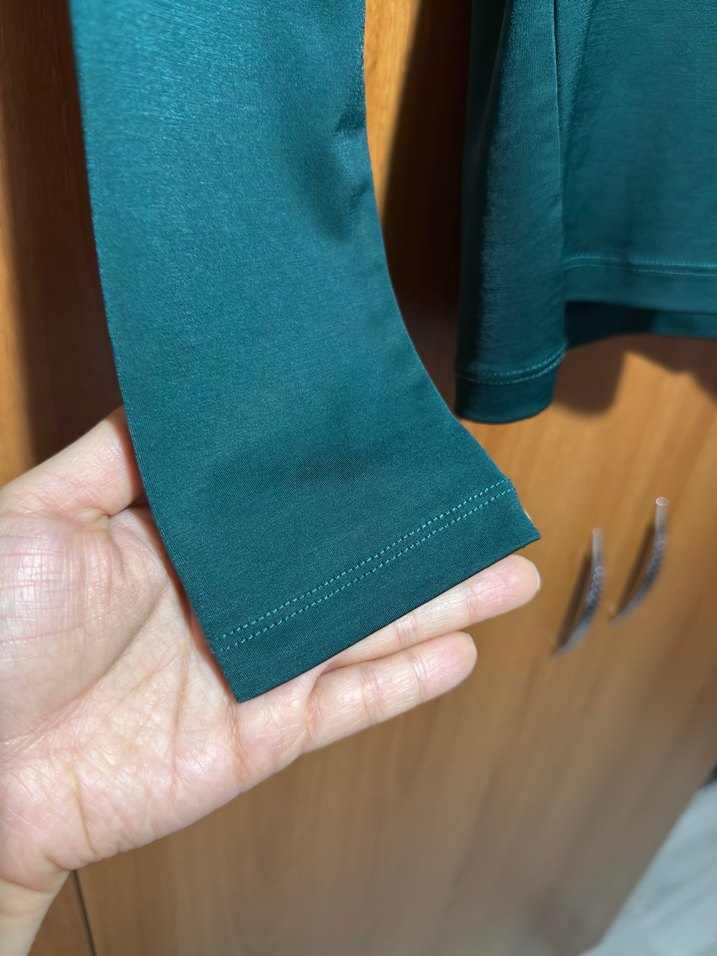 V Yaka Mavi İnce Triko Kazak - Görsel 5