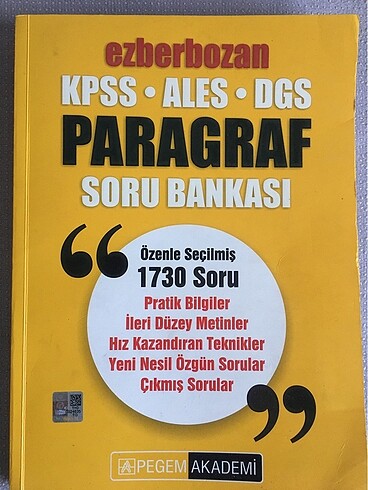 2022 KPSS Pegem Paragraf Soru Bankası