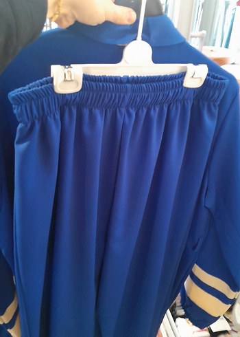 Mavi Düğmeli Uzun Kollu Kadın Gömlek - Görsel 6