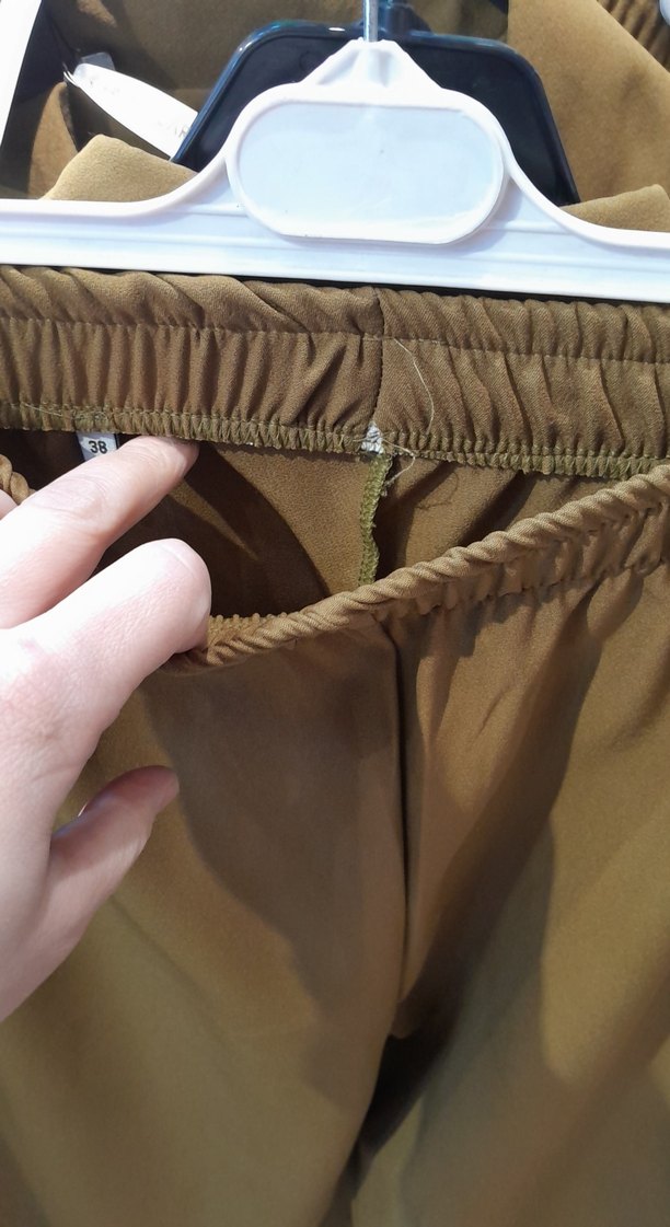 Düğmeli, Uzun Kollu Mini Kahverengi Kadın Gömlek - Görsel 3