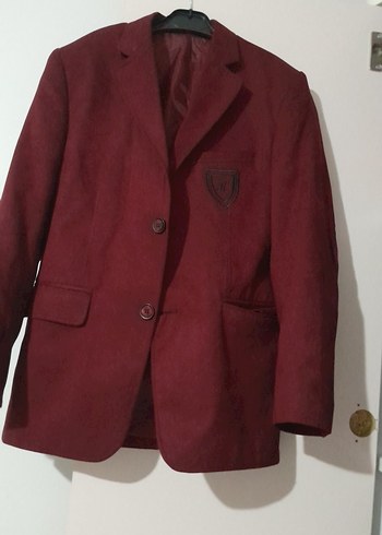 Bordo Erkek Çocuk Düğmeli Klasik Ceket 11 /13 yaş aralığına olur - Görsel 7