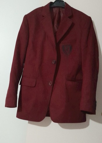 Bordo Erkek Çocuk Düğmeli Klasik Ceket 11 /13 yaş aralığına olur - Görsel 16