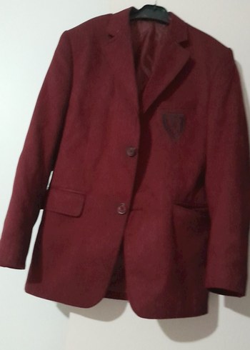 Bordo Erkek Çocuk Düğmeli Klasik Ceket 11 /13 yaş aralığına olur - Görsel 8