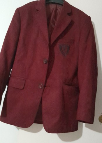 Bordo Erkek Çocuk Düğmeli Klasik Ceket 11 /13 yaş aralığına olur - Görsel 6