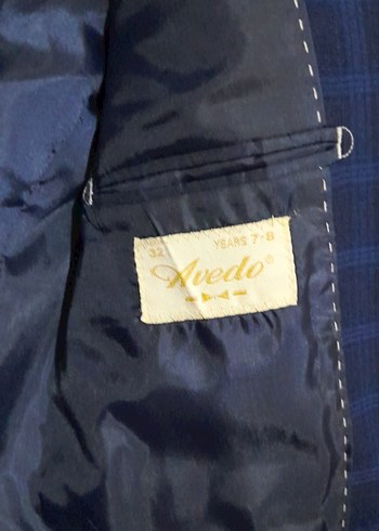 Erkek  çocukMavi Düğmeli Klasik Kesim Ceket 7/8 yaş - Görsel 5