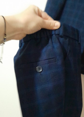 Erkek  çocukMavi Düğmeli Klasik Kesim Ceket 7/8 yaş - Görsel 8