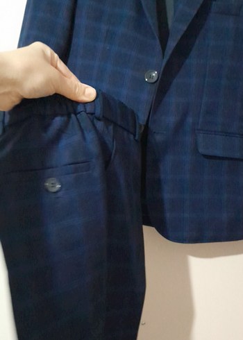 Erkek  çocukMavi Düğmeli Klasik Kesim Ceket 7/8 yaş - Görsel 7