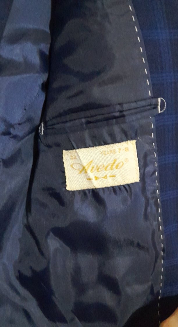 Erkek  çocukMavi Düğmeli Klasik Kesim Ceket 7/8 yaş - Görsel 5