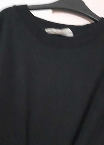 Kadın Siyah Uzun Salaş Elbise - Görsel 11