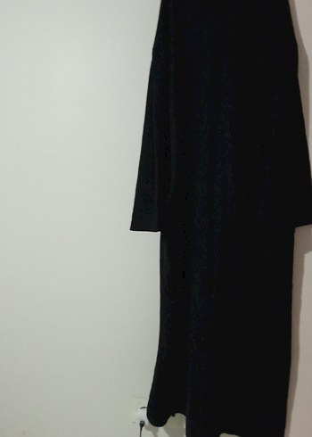 Kadın Siyah Uzun Salaş Elbise - Görsel 3