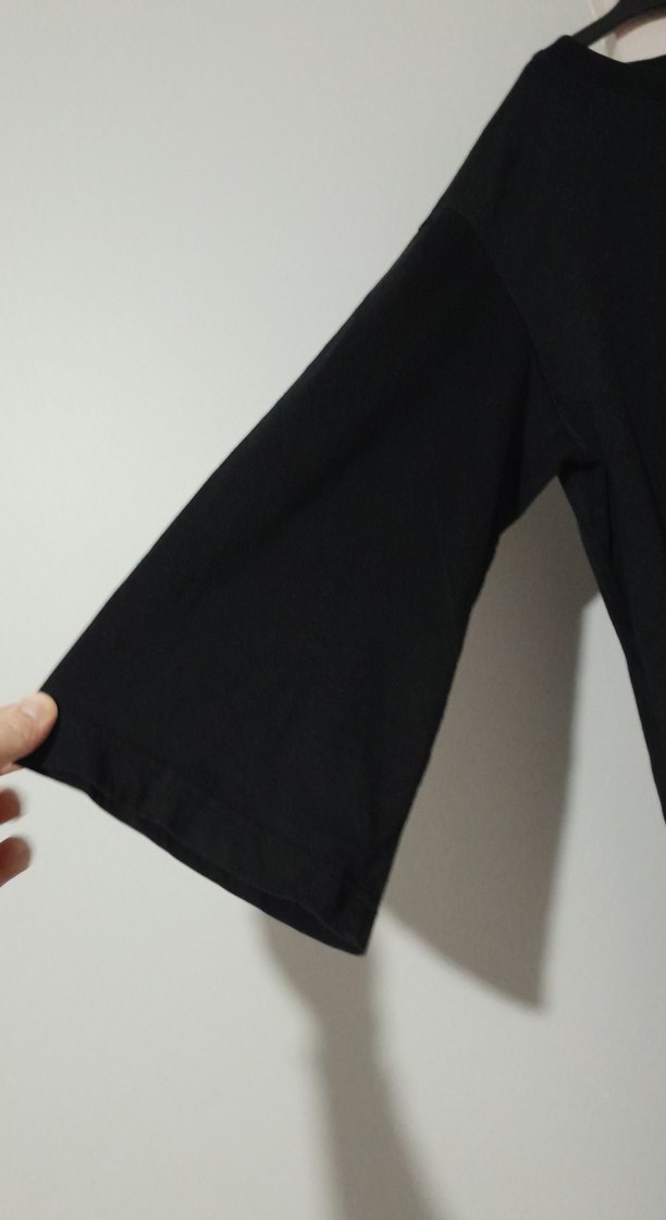 Kadın Siyah Uzun Salaş Elbise - Görsel 5