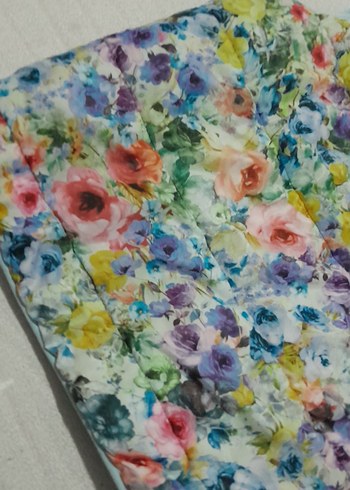 Çiçek Desenli Kapüşonlu Kız Yelek - Görsel 7