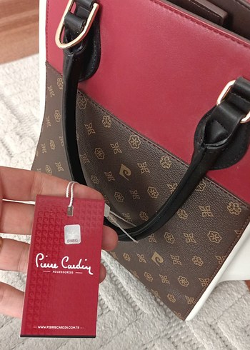 Pierre Cardin Bordo Deri Modern Klasik Kadın Çanta