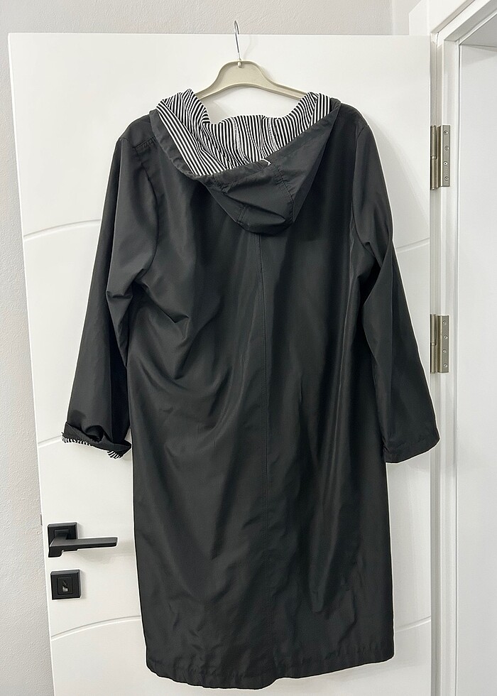 Siyah trençkot - Görsel 2