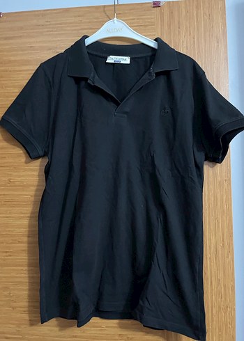 Erkek Siyah Kısa Kollu Polo Tişört - Görsel 2