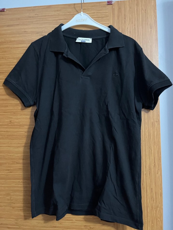 Erkek Siyah Kısa Kollu Polo Tişört - Görsel 2