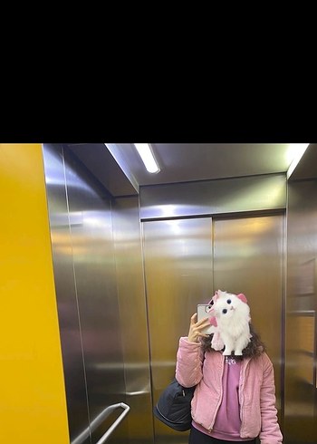 LCW Pembe kadife mont - Görsel 2