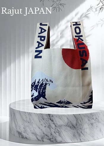 Japon Kalın Örgü Kumaş Çanta