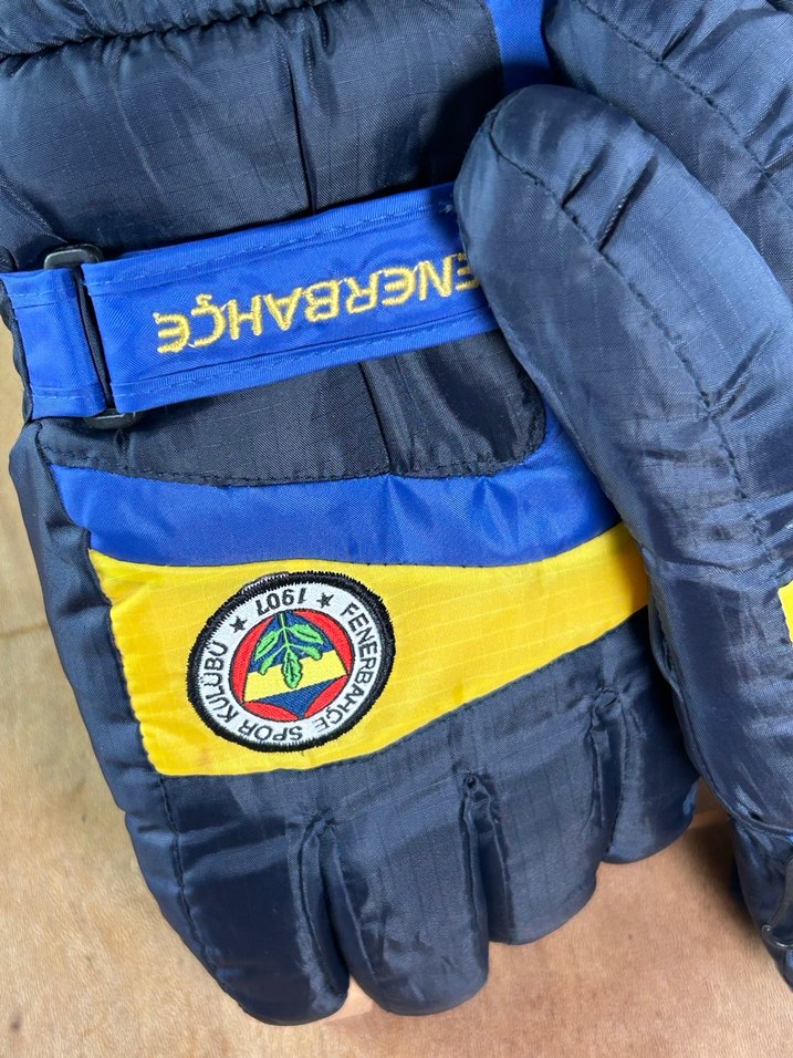 Fenerbahçe Nakışlı Mavi Erkek Kayak Eldiveni - Görsel 2