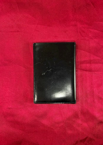 Cüzdan Deri Unisex Siyah Pasaport - Görsel 10