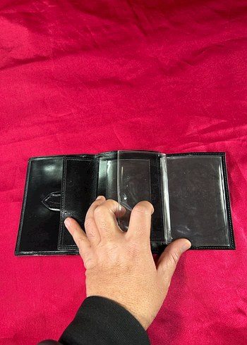 Cüzdan Deri Unisex Siyah Pasaport - Görsel 7