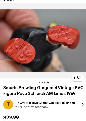 Gargamel Vintage 1969 Schleich Orjinal - Görsel 9