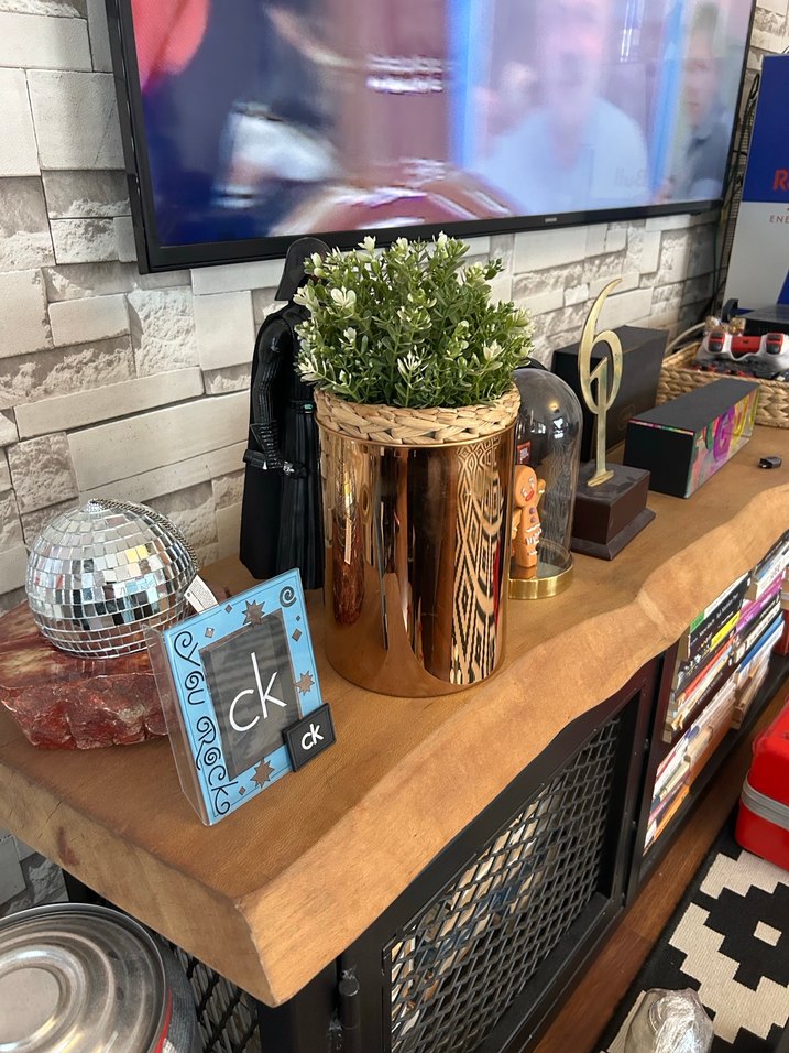 Prinç Malzeme Vazo Çöp Kovası Şık Parlak Altın Renk - Görsel 4