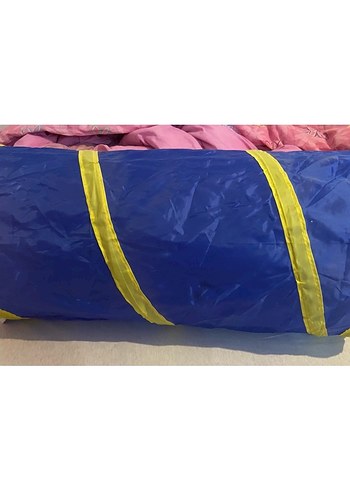 Renkli Mavi Kedi Tüneli Oyuncağı 25x55cm - Görsel 3