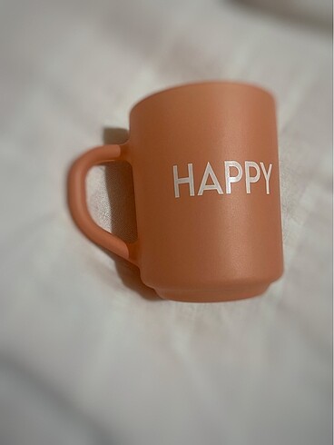 Happy yazılı turuncu kupa