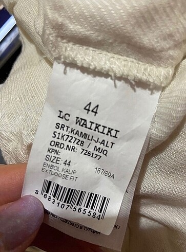 44 Beden ten rengi Renk Keten şort
