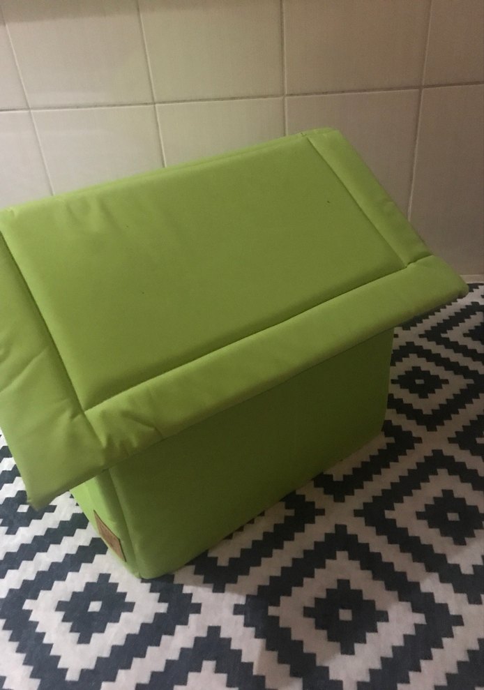 Yeşil renkte Kedi Evi - Görsel 2